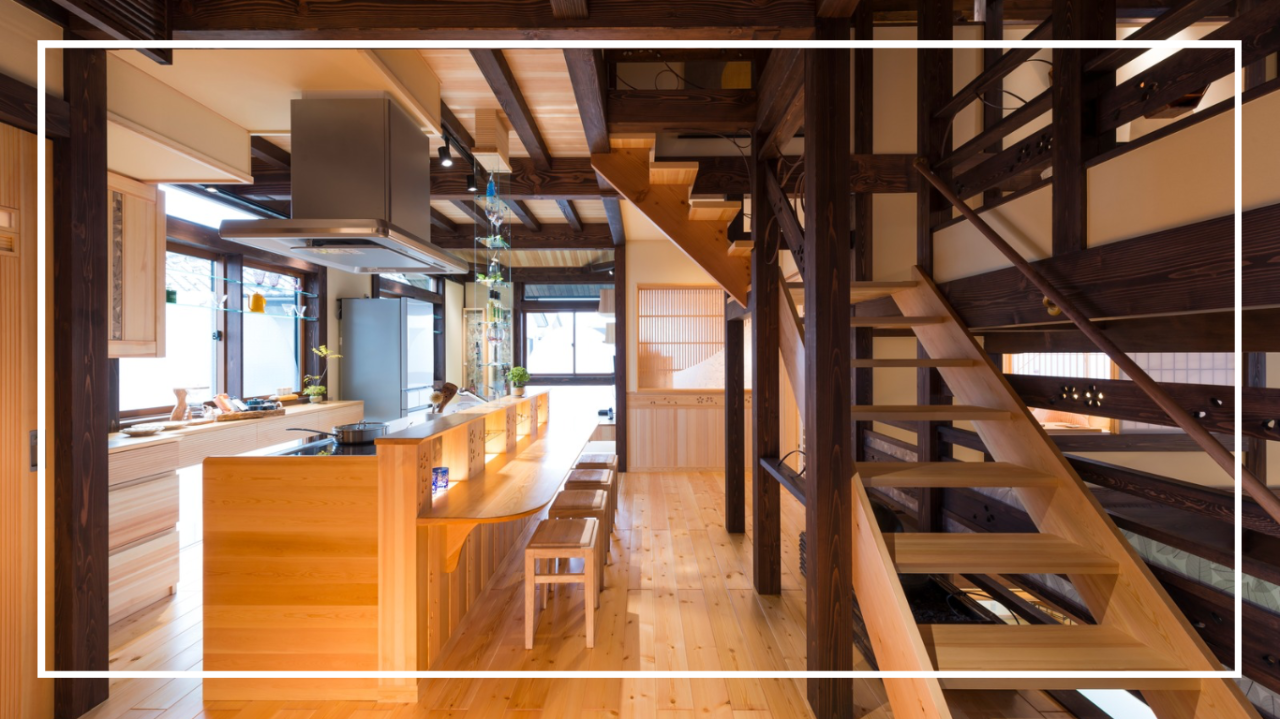 古民家風和モダンの家